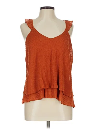 Pre-owned Xhilaration Sleeveless Blouse In Orange
