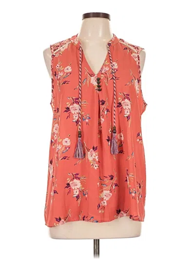 Pre-owned Xhilaration Sleeveless Blouse In Orange