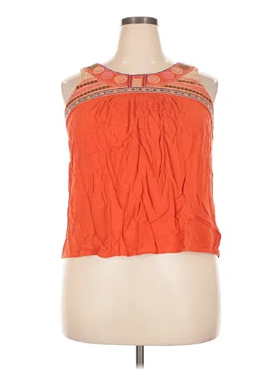 Pre-owned Xhilaration Sleeveless Blouse In Orange