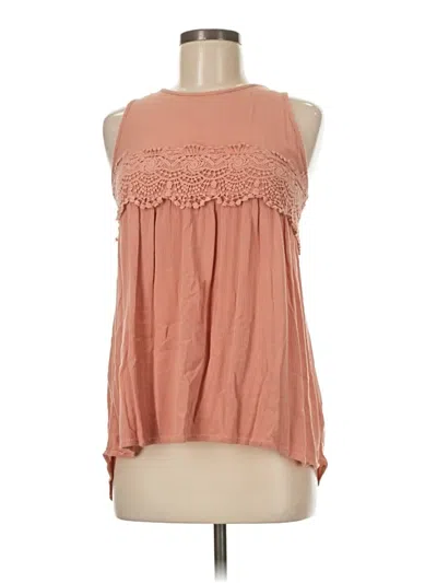 Pre-owned Xhilaration Sleeveless Blouse In Pink