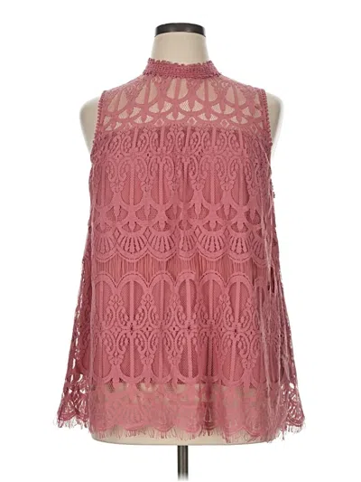 Pre-owned Xhilaration Sleeveless Blouse In Pink