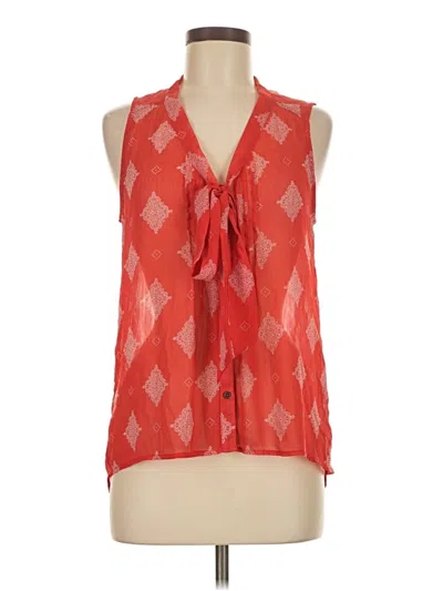 Pre-owned Xhilaration Sleeveless Blouse In Red