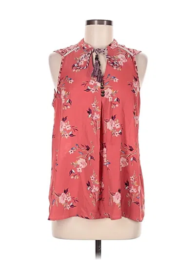 Pre-owned Xhilaration Sleeveless Blouse In Red