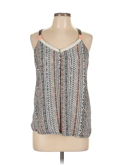 Pre-owned Xhilaration Sleeveless Blouse In Silver