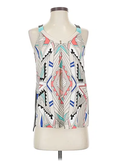 Pre-owned Xhilaration Sleeveless Blouse In White