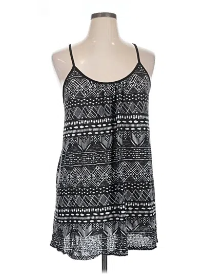 Pre-owned Xhilaration Sleeveless Top Black Halter Neckline Tops