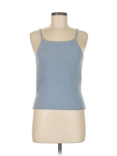 Pre-owned Xhilaration Sleeveless Top Blue Halter Neckline Tops