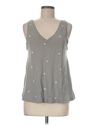 Pre-owned Xhilaration Sleeveless Top Gray V-neck Tops