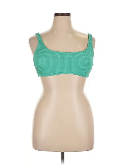 Pre-owned Xhilaration Sleeveless Top Green Sweetheart Neckline Tops
