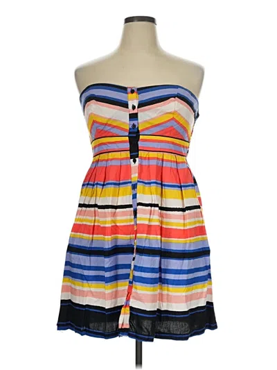 Pre-owned Xhilaration Sleeveless Top Orange Strapless Neckline Tops