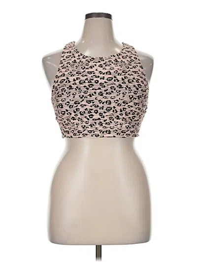 Pre-owned Xhilaration Sleeveless Top Pink Halter Neckline Tops