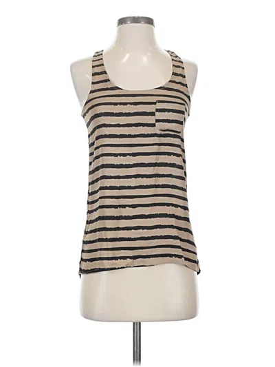 Pre-owned Xhilaration Sleeveless Top Tan Scoop Neck Tops In Brown