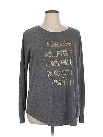 Pre-owned Xhilaration Sweatshirt In Gray