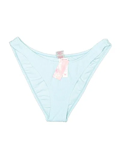 Pre-owned Xhilaration Swimsuit Bottoms In Blue