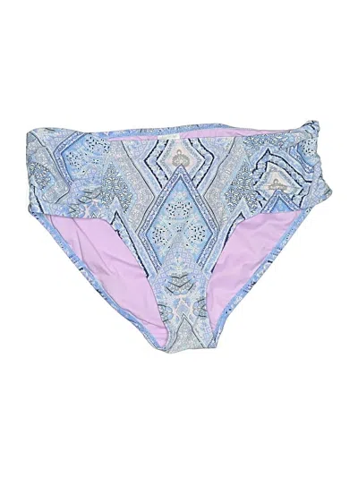 Pre-owned Xhilaration Swimsuit Bottoms In Blue