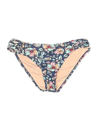 Pre-owned Xhilaration Swimsuit Bottoms In Blue