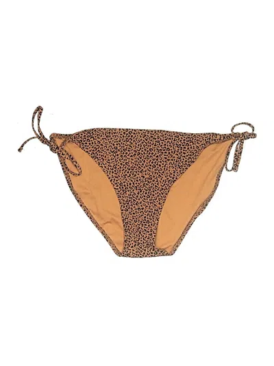 Pre-owned Xhilaration Swimsuit Bottoms In Brown