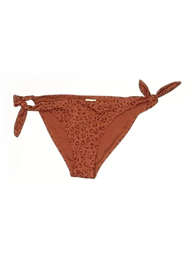 Pre-owned Xhilaration Swimsuit Bottoms In Brown