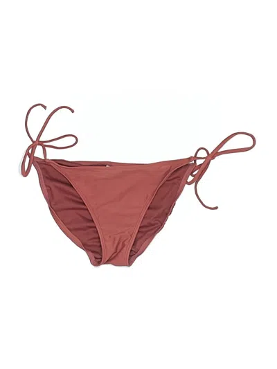 Pre-owned Xhilaration Swimsuit Bottoms In Burgundy