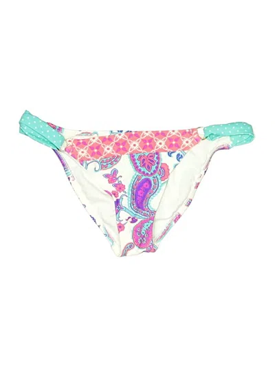 Pre-owned Xhilaration Swimsuit Bottoms In Ivory