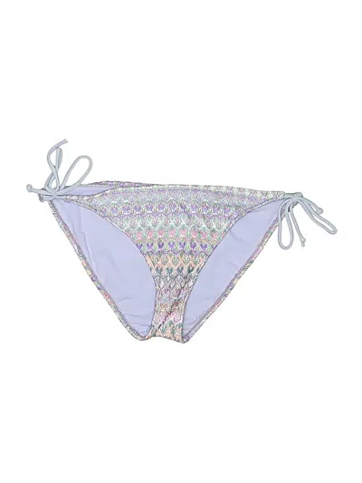 Pre-owned Xhilaration Swimsuit Bottoms In Silver