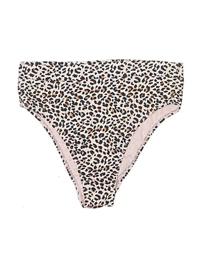 Pre-owned Xhilaration Swimsuit Bottoms In Tan