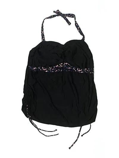 Pre-owned Xhilaration Swimsuit Top Black Swimwear