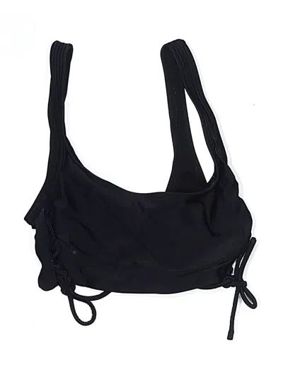 Pre-owned Xhilaration Swimsuit Top Black Swimwear