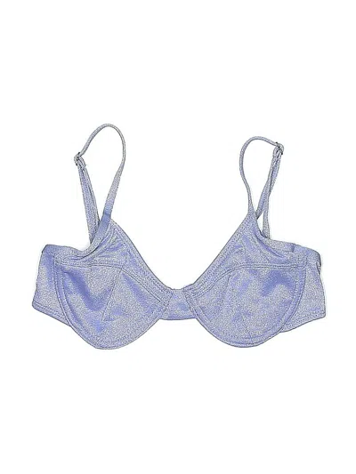 Pre-owned Xhilaration Swimsuit Top Blue Swimwear