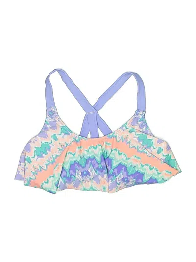 Pre-owned Xhilaration Swimsuit Top Blue Swimwear