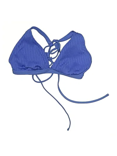 Pre-owned Xhilaration Swimsuit Top Blue Swimwear