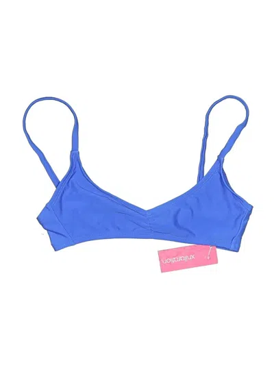 Pre-owned Xhilaration Swimsuit Top Blue Swimwear