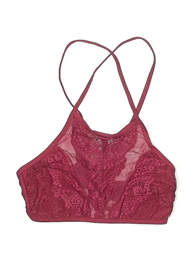 Pre-owned Xhilaration Swimsuit Top Burgundy Swimwear