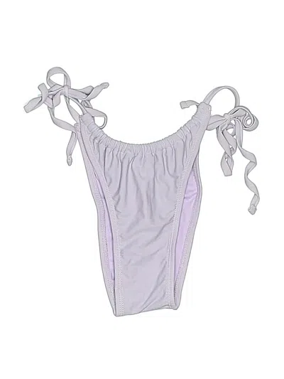 Pre-owned Xhilaration Swimsuit Top Gray Solid Pattern Swimwear