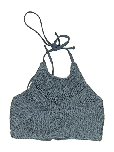 Pre-owned Xhilaration Swimsuit Top Gray Swimwear
