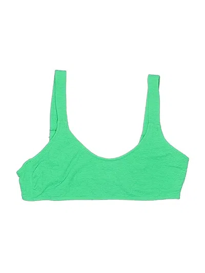 Pre-owned Xhilaration Swimsuit Top Green Swimwear
