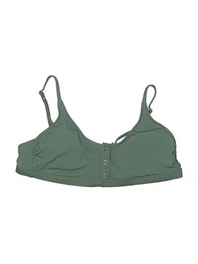 Pre-owned Xhilaration Swimsuit Top Green Swimwear