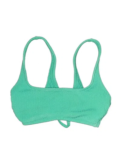 Pre-owned Xhilaration Swimsuit Top Green Swimwear