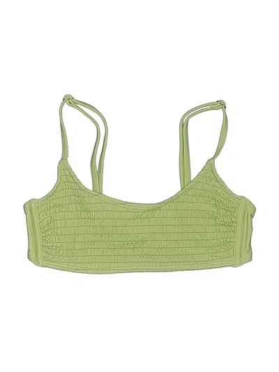 Pre-owned Xhilaration Swimsuit Top Green Swimwear
