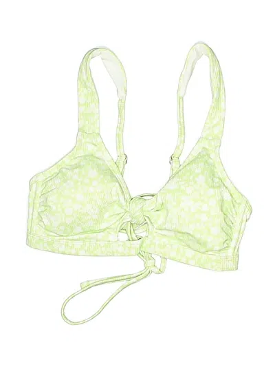Pre-owned Xhilaration Swimsuit Top Green Swimwear