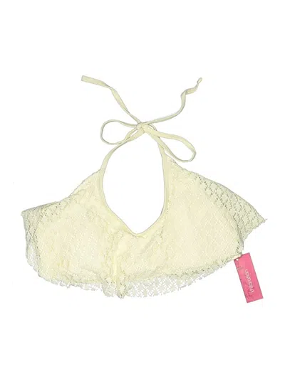 Pre-owned Xhilaration Swimsuit Top Ivory Swimwear