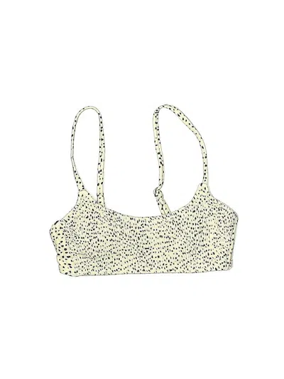 Pre-owned Xhilaration Swimsuit Top Ivory Swimwear In White