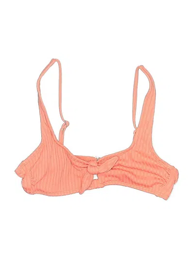 Pre-owned Xhilaration Swimsuit Top Orange Swimwear