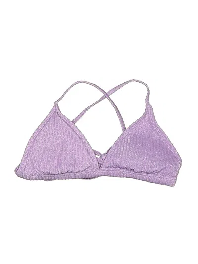 Pre-owned Xhilaration Swimsuit Top Purple Swimwear