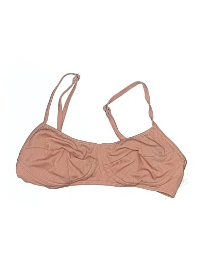 Pre-owned Xhilaration Swimsuit Top Tan Swimwear