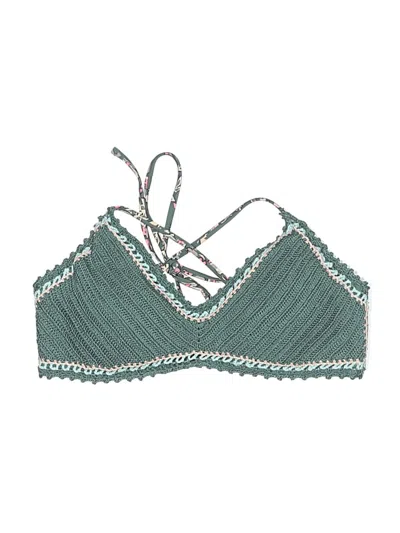 Pre-owned Xhilaration Swimsuit Top Teal Swimwear