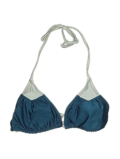 Pre-owned Xhilaration Swimsuit Top Teal Swimwear