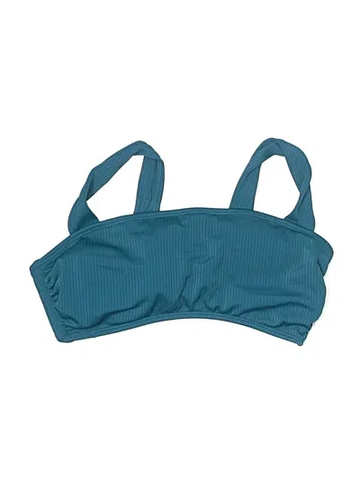 Pre-owned Xhilaration Swimsuit Top Teal Swimwear