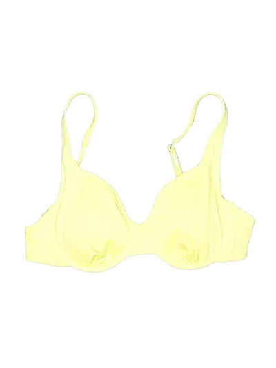 Pre-owned Xhilaration Swimsuit Top Yellow Swimwear