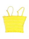 Xhilaration Swimsuit Top Yellow Swimwear In Yellow